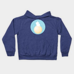 Bunnys on the Moon - Japanese Legends Kids Hoodie